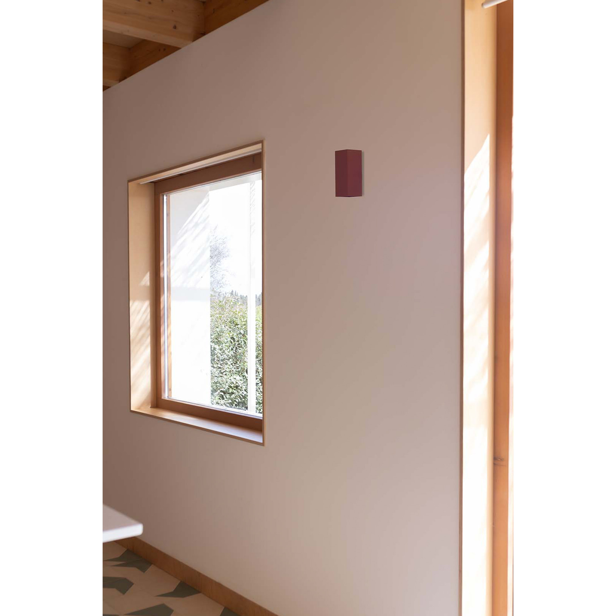 LUNE 2L Applique carré terracotta cannelée