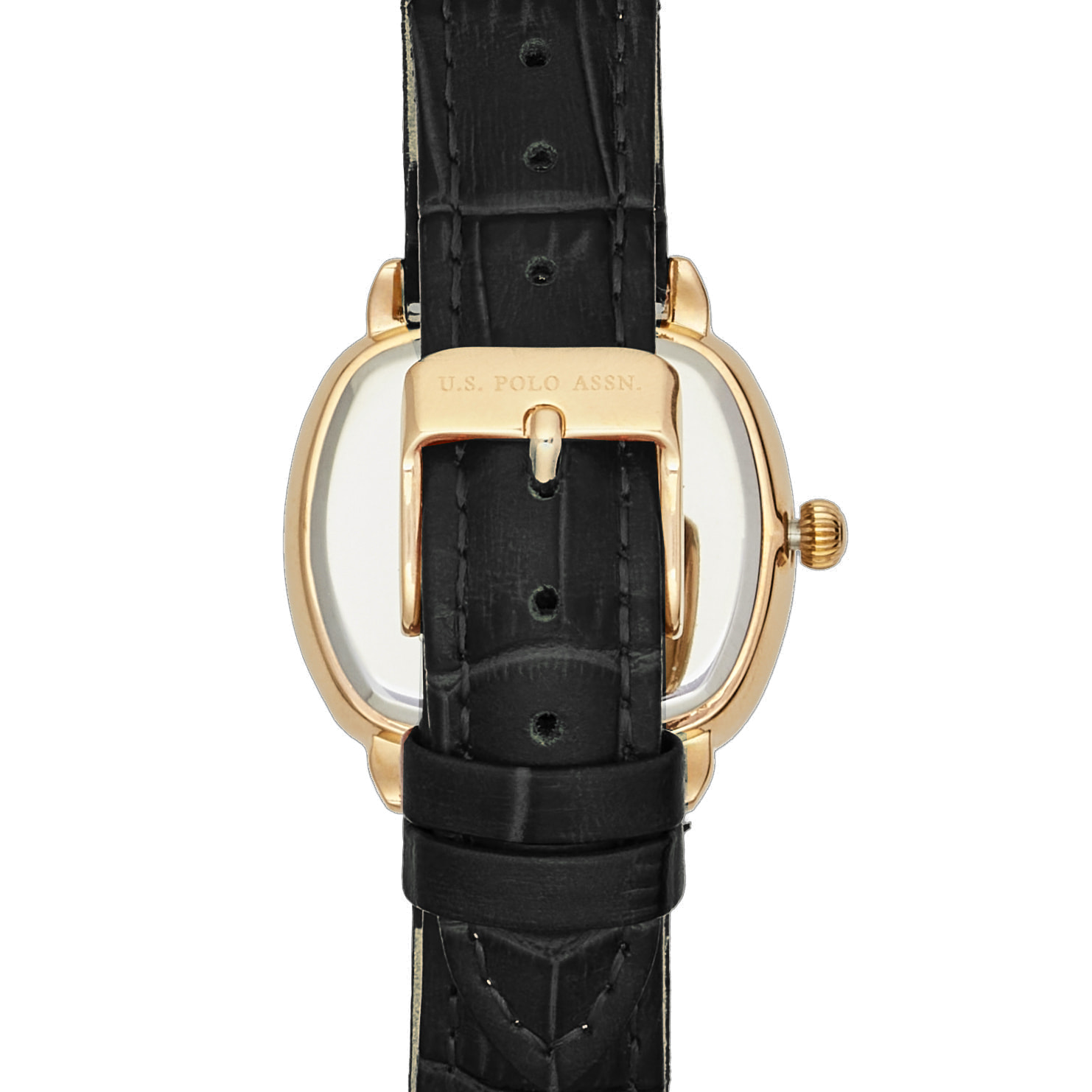Orologio U.S. Polo Assn. con cinturino in pelle nero