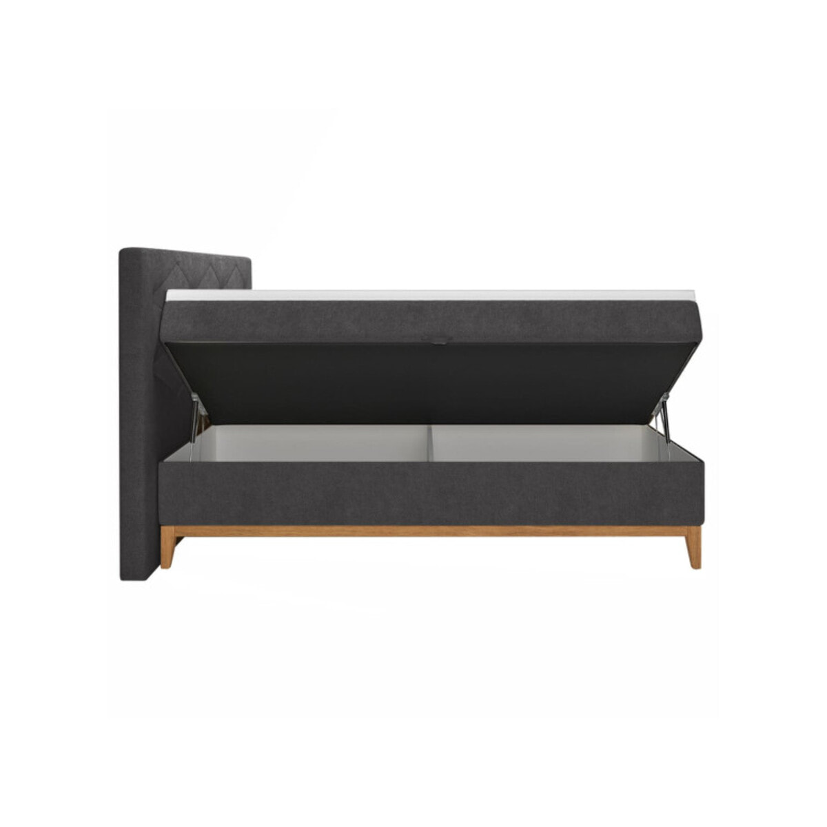 Lit boxspring complet avec 2 coffres 160x200cm - LAUSANNE