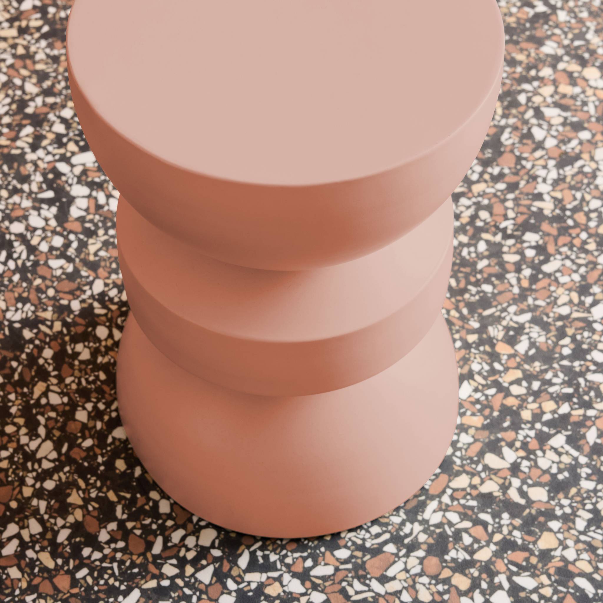 Table d'appoint, bout de canapé, table de chevet métal Ø32 x H43,5cm ASSA