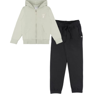 Tuta invernale da bambina con cappuccio e zip Leone 1947 Fresh