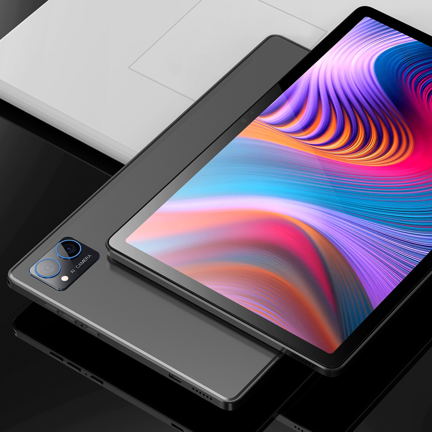DAM Tablet 4G WiFi. SO Android 13. Pantalla 10,3'' resolución 2K. UNISOC T616, Octa-core ARM-Cortex 6GB RAM + 128GB. Doble cámara 5 + 13mpx. 24,3x0,82x16,2 Cm. Color: Negro