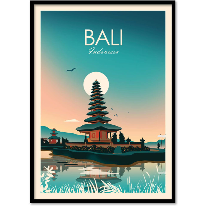 Affiche - Bali Indonesia - Studio Inception