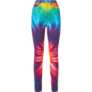 PHILIPP PLEIN Jegging de cintura alta TIE DYE