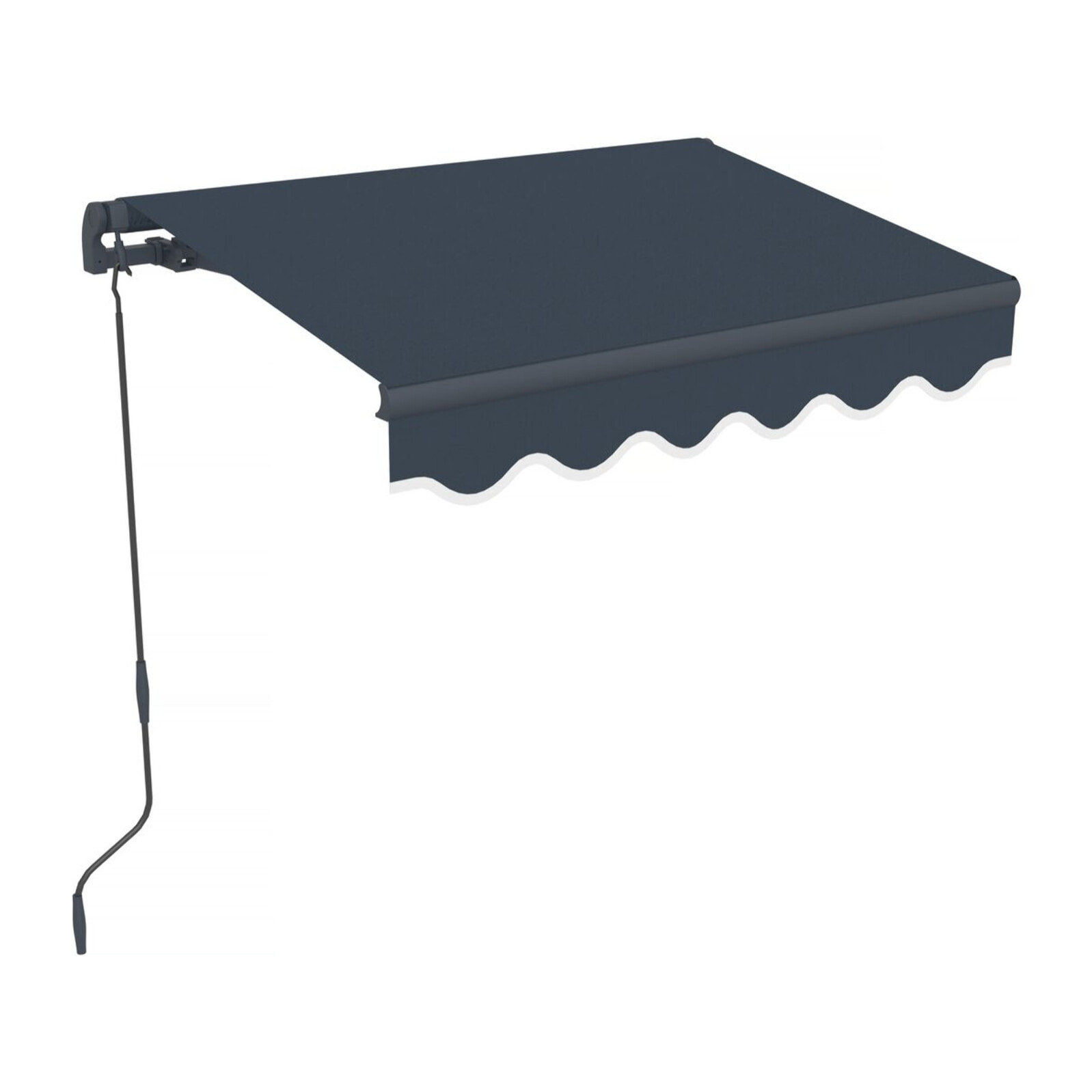 Store banne en aluminium  "Ombra 1" - 160 x 120 cm - Gris