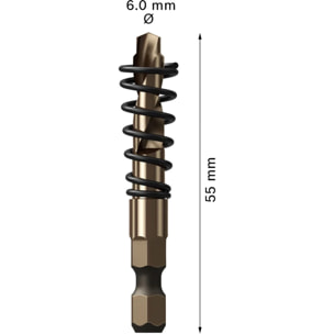 Foret de centrage pour expert Power Change Plus, HSS-Co - Ø6 x 5 x 55 mm - BOSCH -2 608 901 964