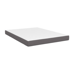 Matelas mémoire de forme - 140 cm - Dessus design blanc, coté design gris