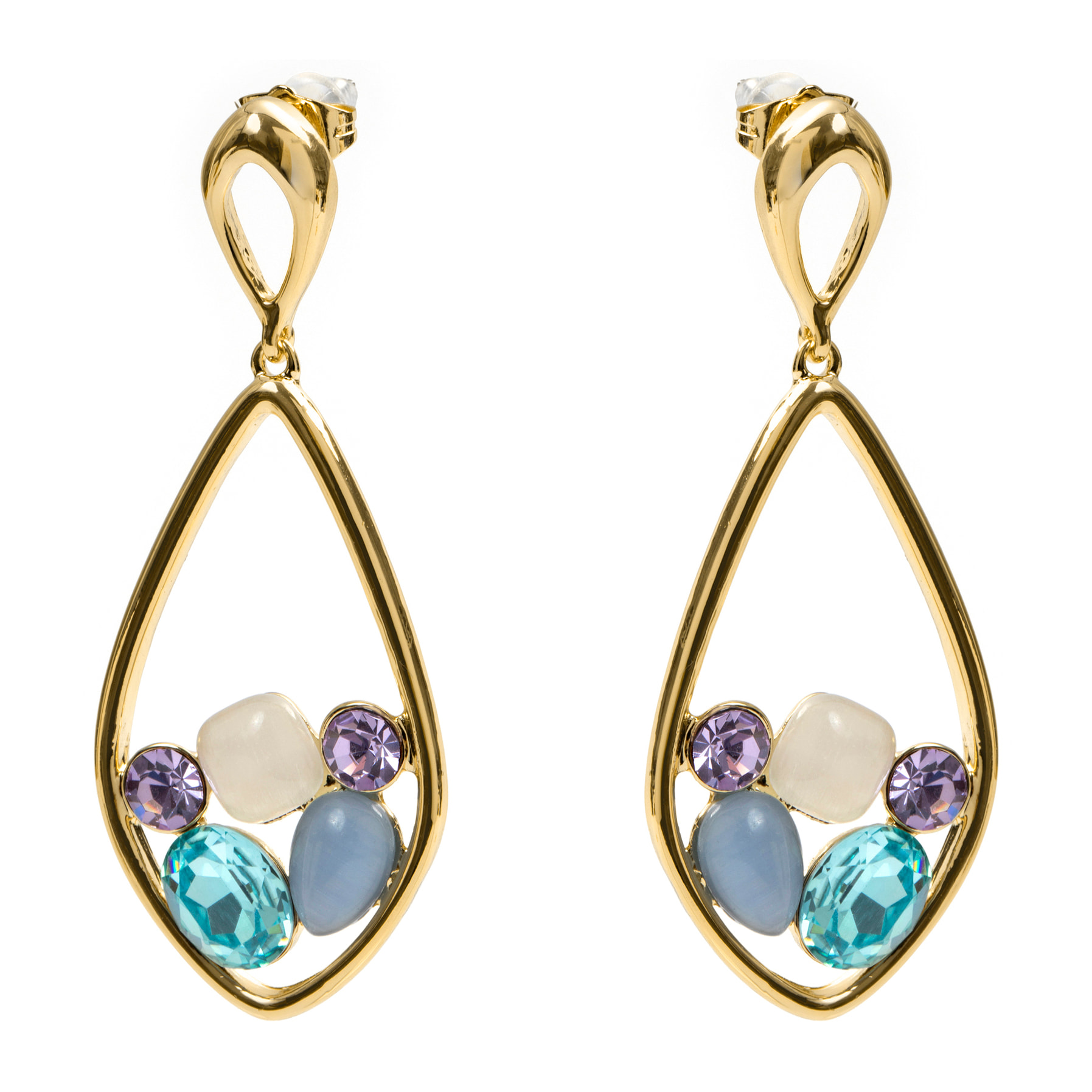 Pendientes Reiok acabado oro amarillo 18k