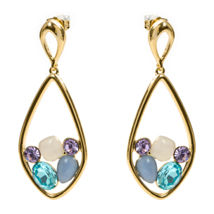 Pendientes Reiok acabado oro amarillo 18k