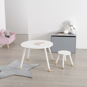 Table enfant "Douceur" blanche