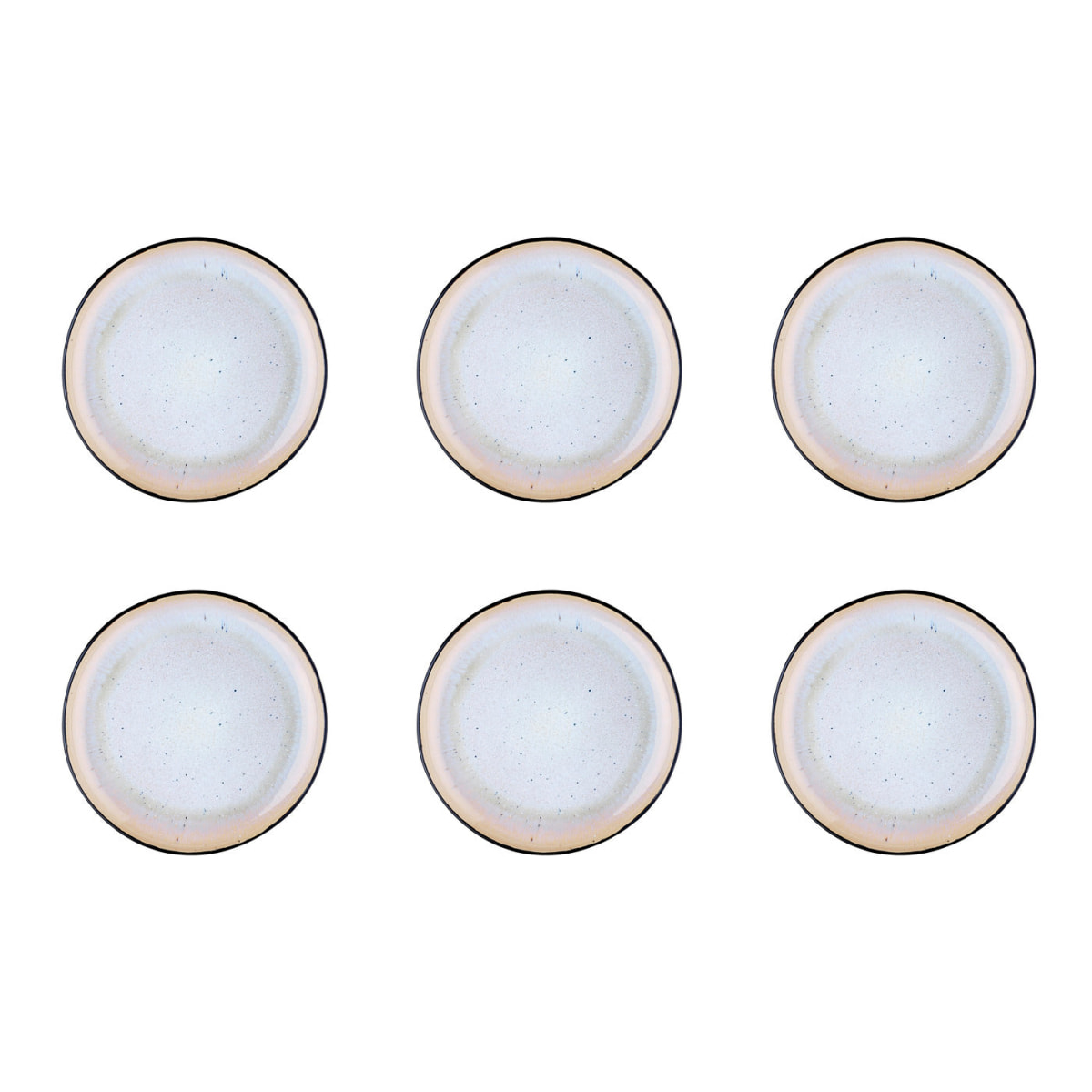 Assiette IRIS Ø21,5cm - 6 pièces - Blanc ivoire