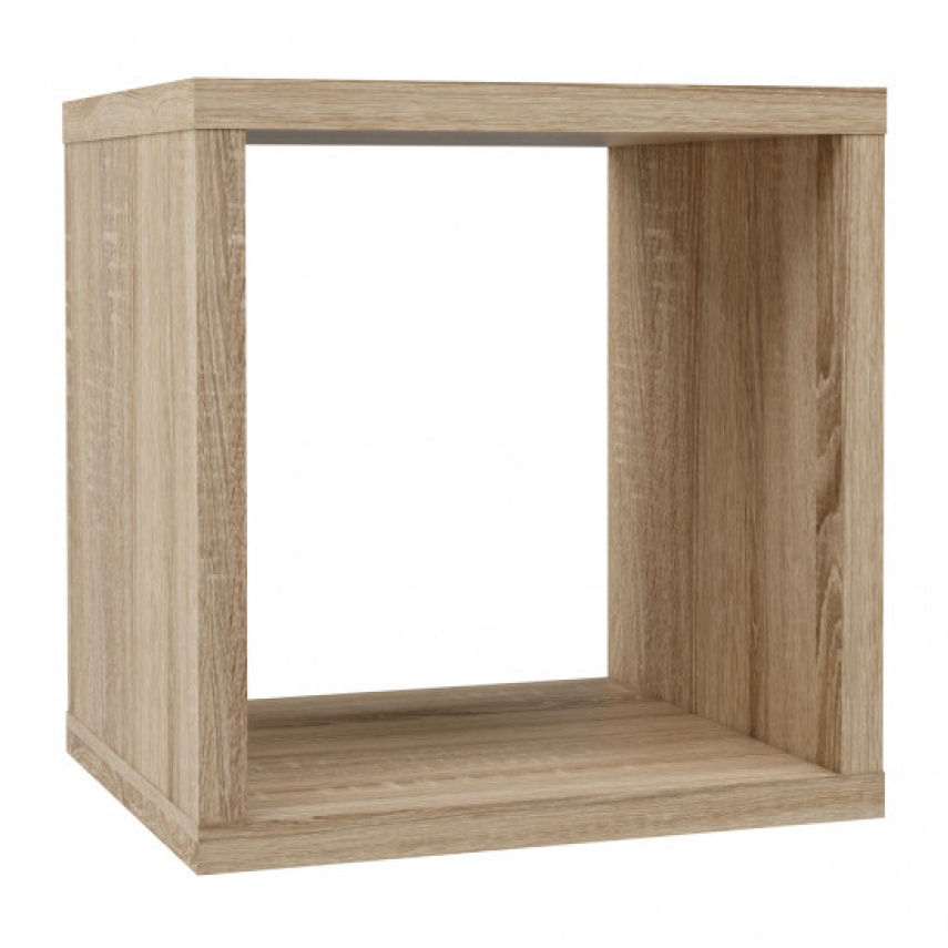 Etagère cube 1 casier décor en bois - 5 coloris - MAURO