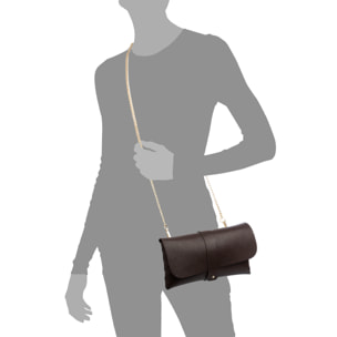 Auronzo borsa a tracolla donna. Pelle autentica finitura Dollaro.