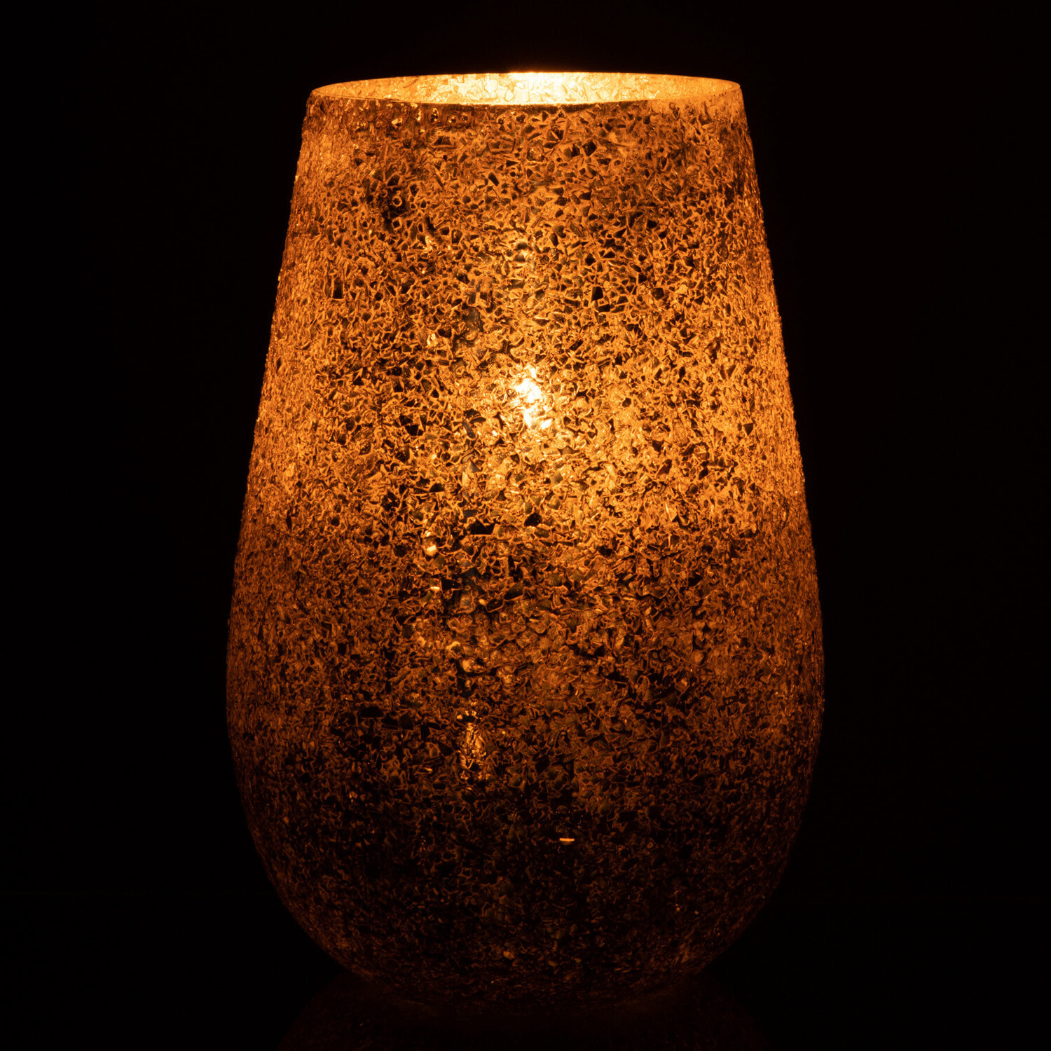 J-Line photophore Eclat - verre - or - large