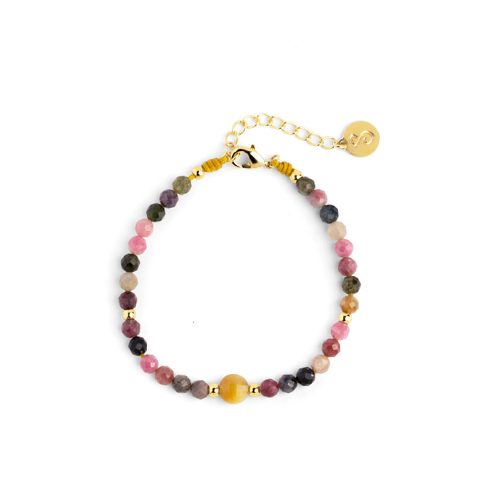 Pulsera Amulet Cats Eye Baño Oro