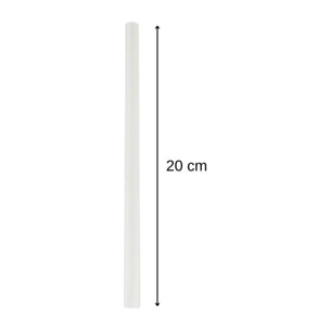 Lot de 8 pailles transparentes et réemployables en plastique 20 cm Fackelmann Bar Concept