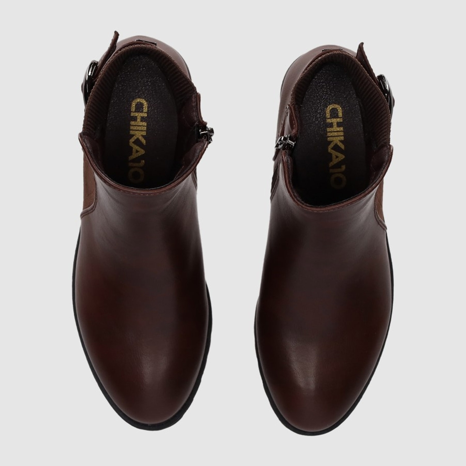 Botines - Marron - Tacón: 3 cm