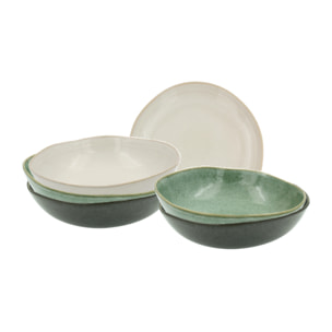 Lot de 6 assiettes creuses, MILA