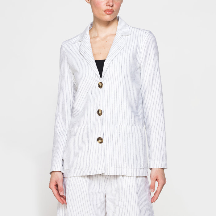 BLAZER IN LINO COTONE