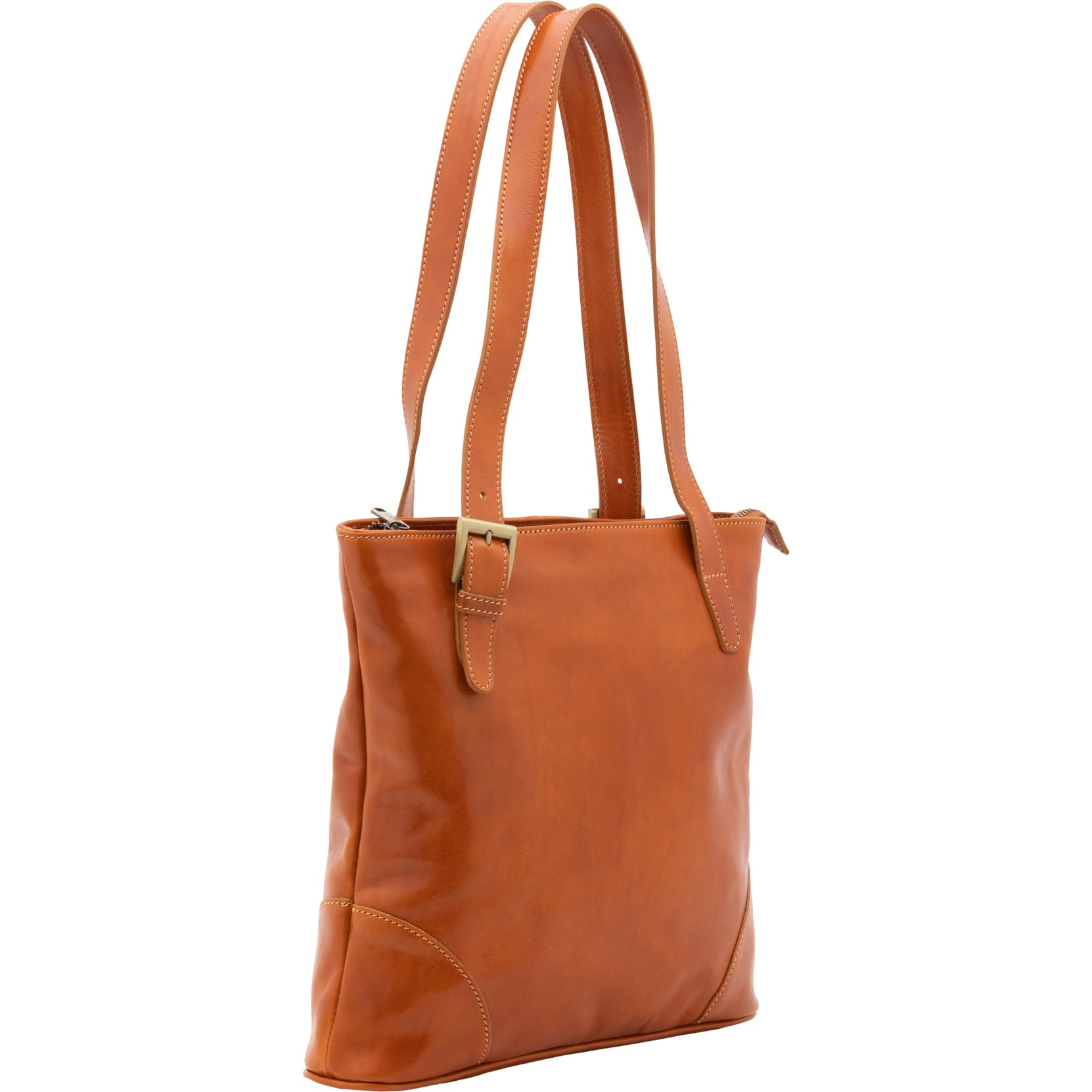 Borsa a spalla da donna - Modello False - 100% pelle - 33.0 x 35.0 x 8.0 cm