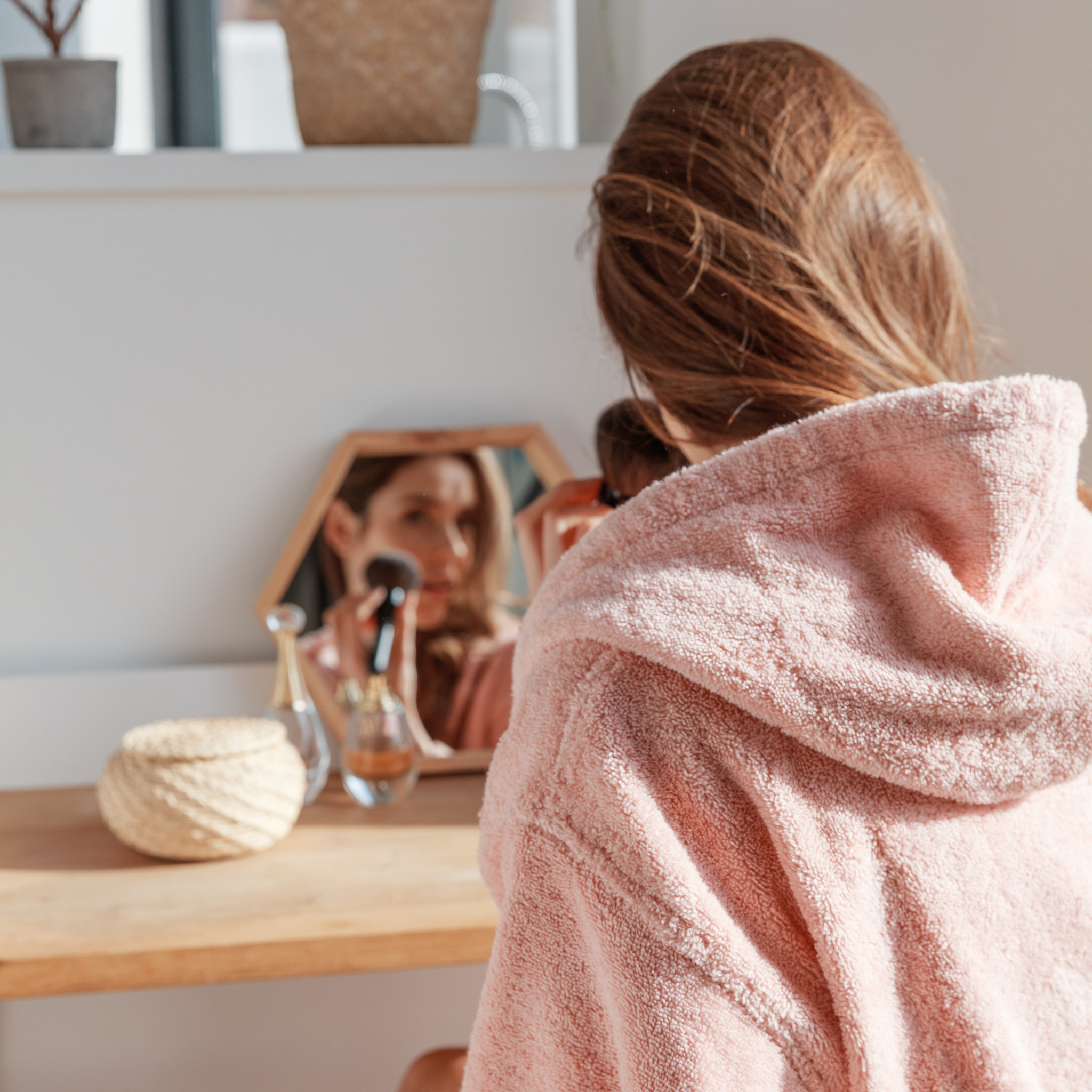 Peignoir à capuche en coton, TOUT SIMPLEMENT BAIN