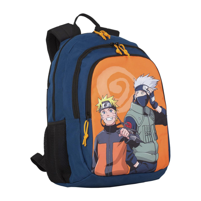 Naruto mochila primaria doble compartimento, de gran capacidad y adaptable a carro.