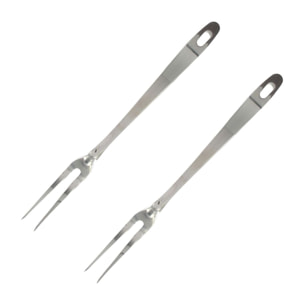 Ensemble de 2 Fourchettes à viande et pour barbecue 2 piques 30,5 cm Fackelmann Oxford