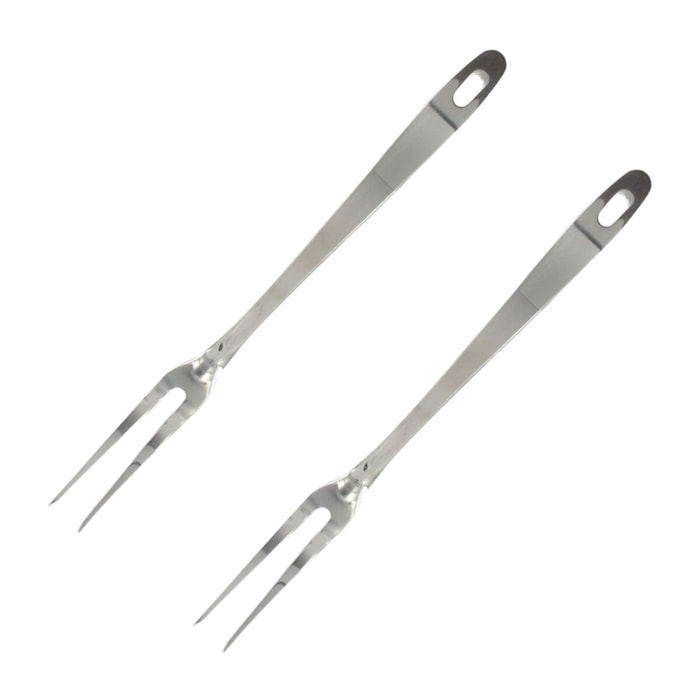 Ensemble de 2 Fourchettes à viande et pour barbecue 2 piques 30,5 cm Fackelmann Oxford