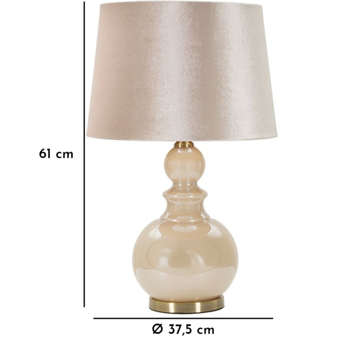 LAMPADA DA TAVOLO PERLY TOWER CM Ø 37,5X61