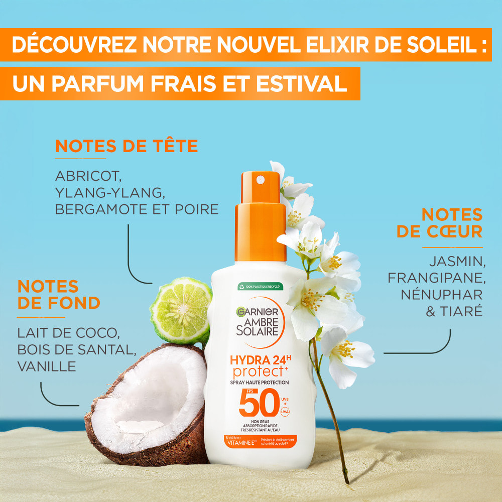 Garnier Ambre Solaire Hydra Protect 24H Spray Protecteur SPF50 150mL