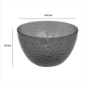 Saladier "Estiva" gris charbon D14cm