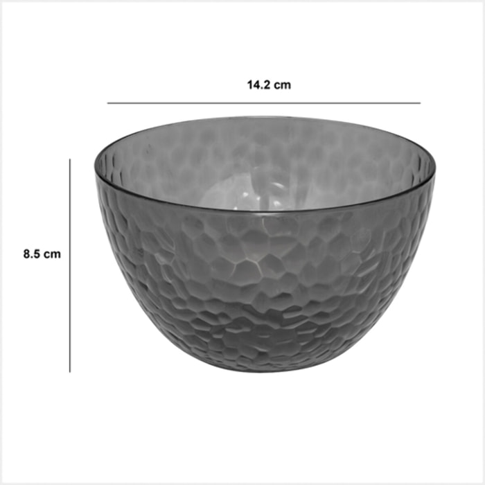 Saladier "Estiva" gris charbon D14cm