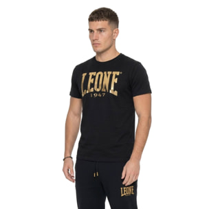 Camiseta de manga corta dorada para hombre