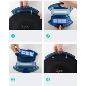 Filtre EUFY Lavable haute efficacité x2 RoboVac G10 Hybrid