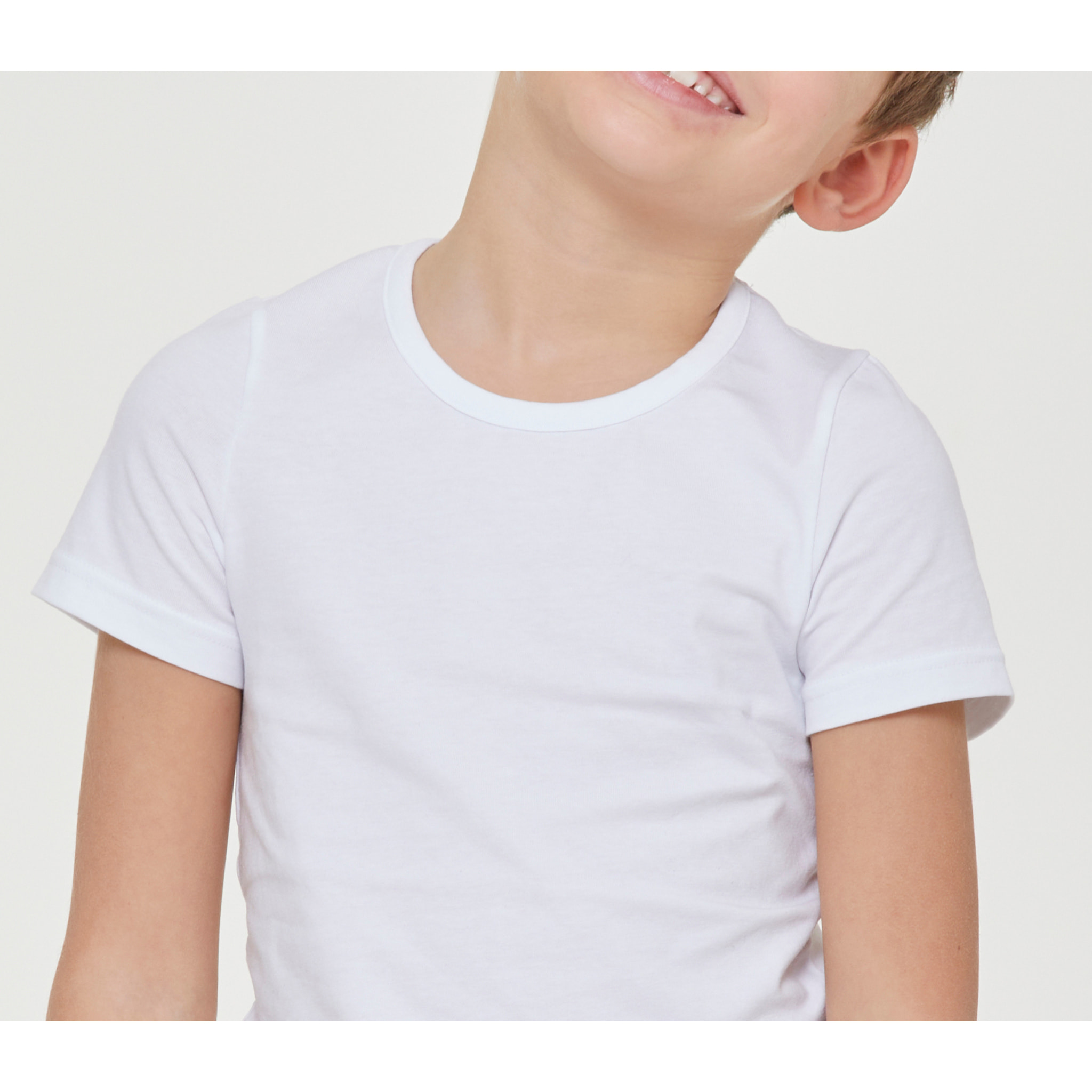 T-shirt girocollo bimbo in cotone organico