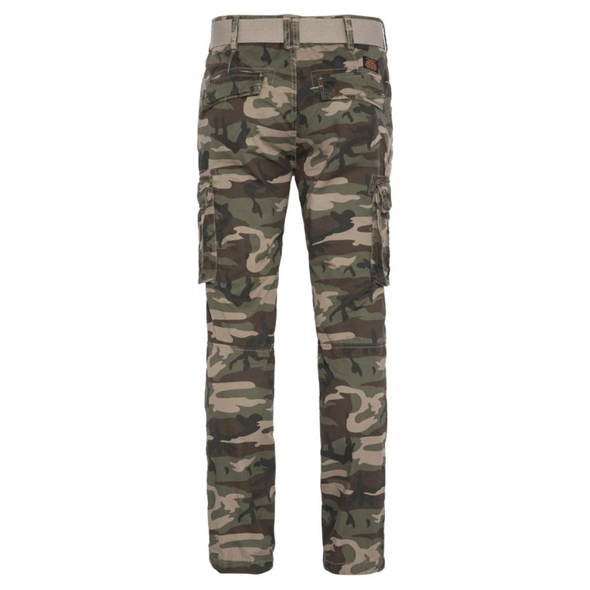 TRRANGER70 GARMENT DYED ARMY PANTS IN COTTON TWILL WITH BELT 100% COTTON Cachi