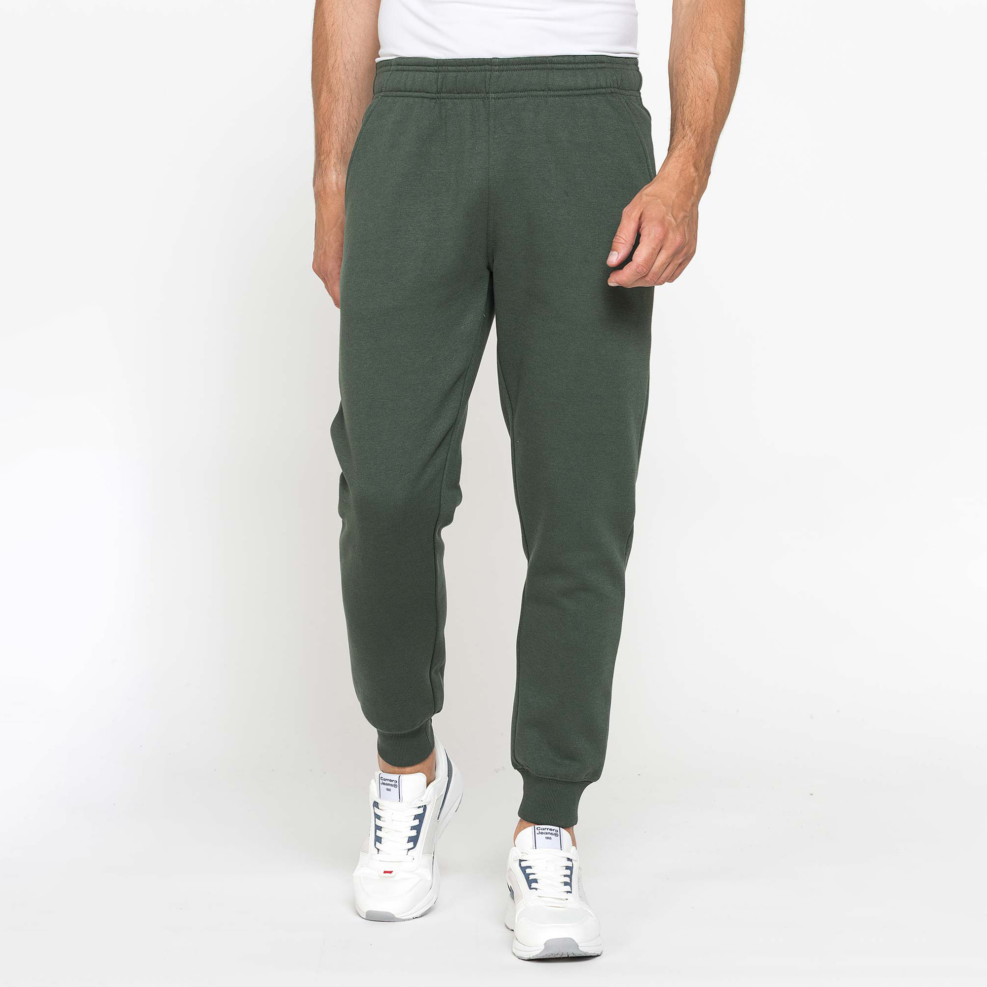 PANTALONE IN FELPA PESANTE CON ELASTICO IN VITA