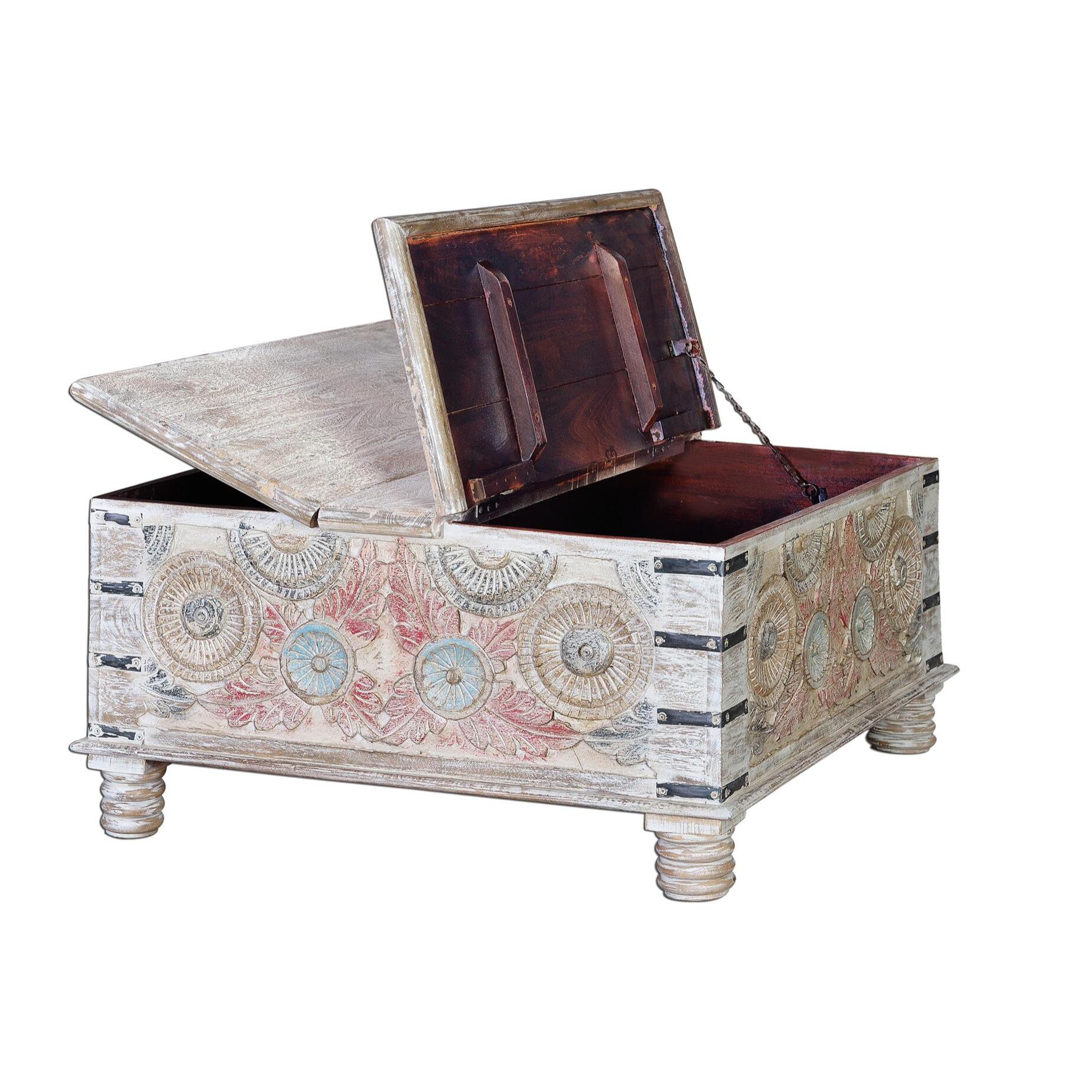 Mesa de centro - Madera de Mango - 90x90x45cm