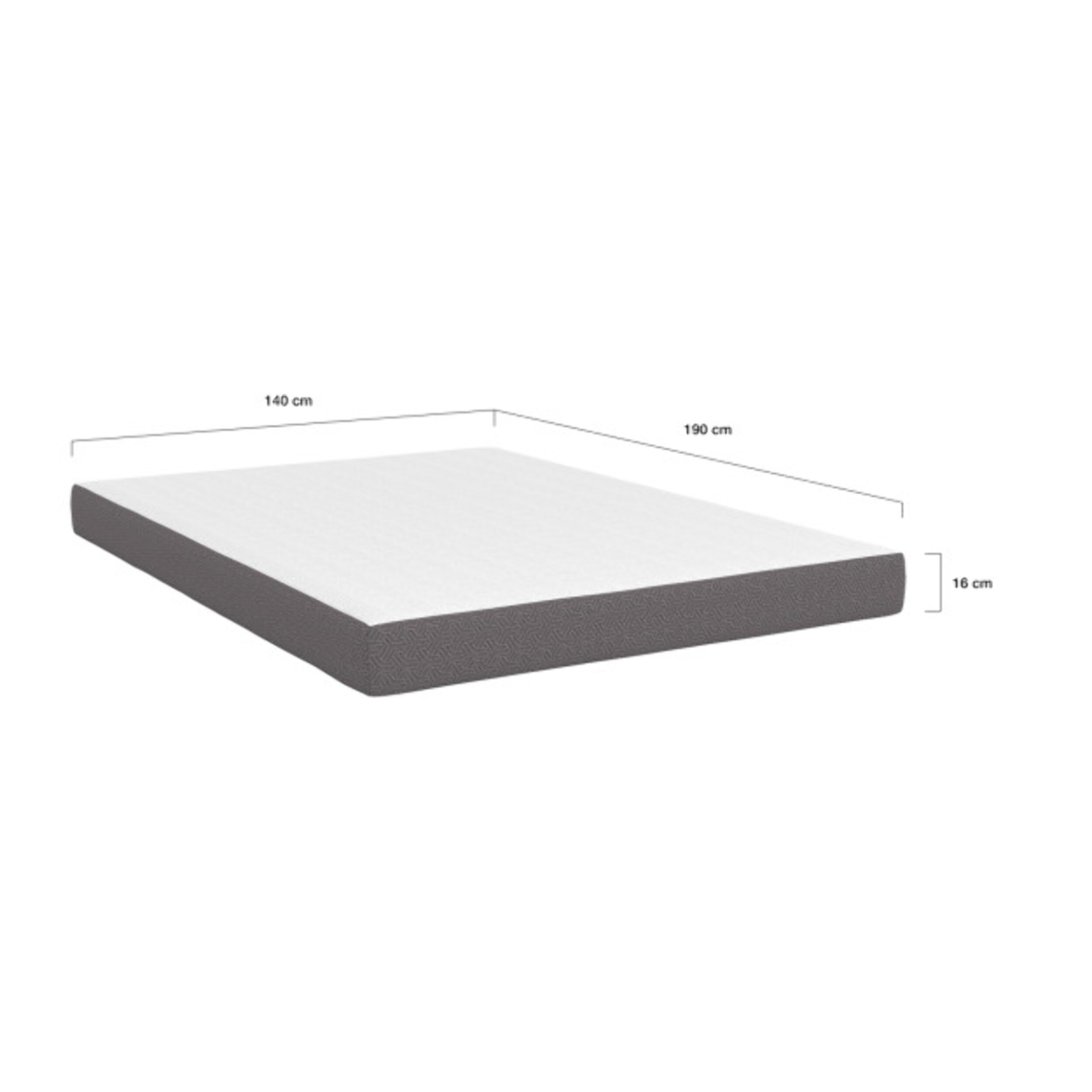 Matelas mémoire de forme - 140 cm