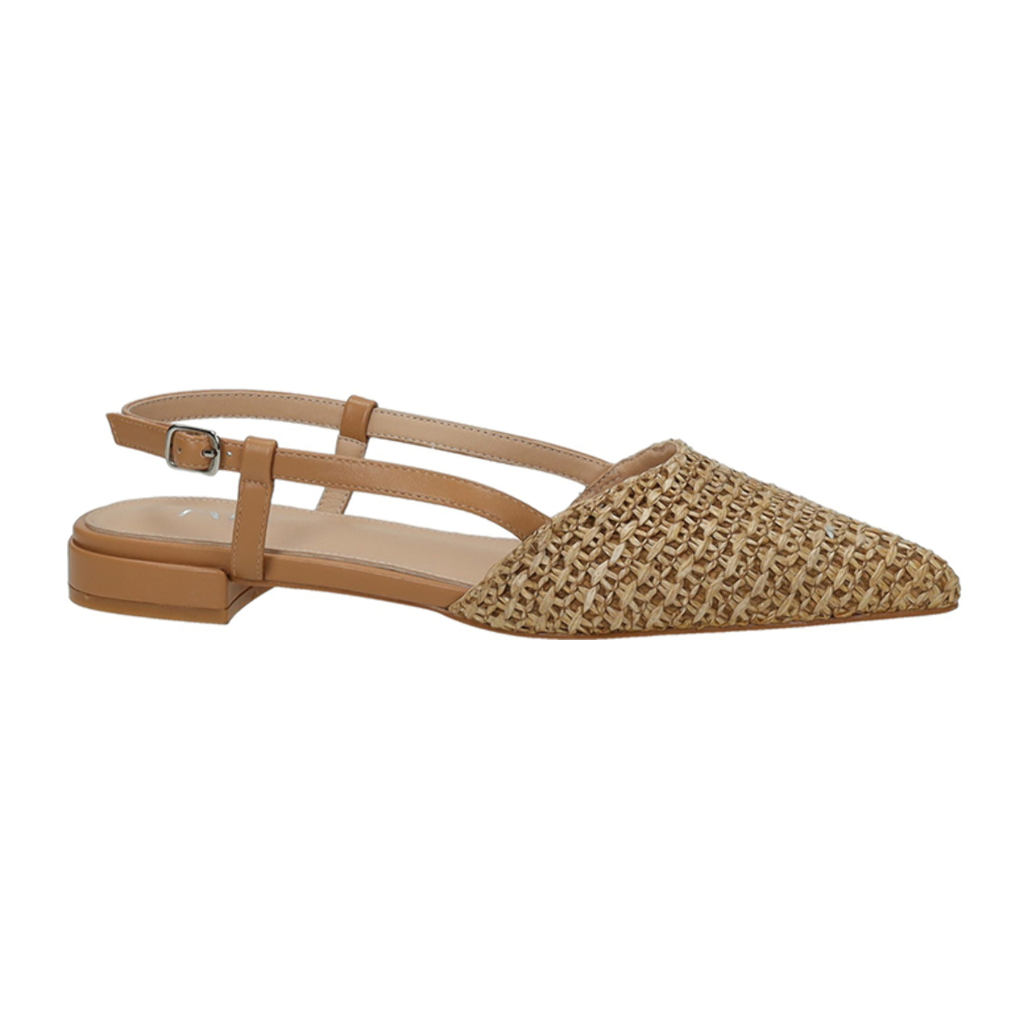 Décolleté sling back Donna Tata Italia Cammello