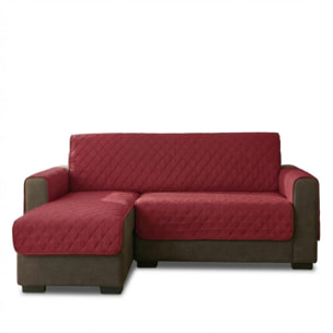 Copridivano 4 posti con penisola impermeabile e antimacchia, telo protettivo con braccioli adattabile a penisola destra e sinistra, ampia copertura per divani grandi, protegge da liquidi e sporco, facile da lavare, ideale per uso quotidiano e lunga durata