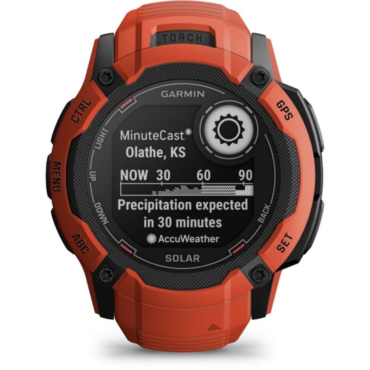 Montre sport GARMIN Instinct 2X Solar Flame red