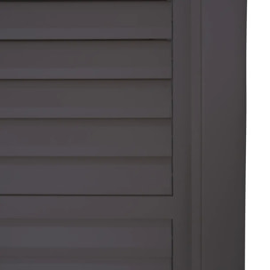 Persiennes coulissantes lames amovibles pour pergola Evora 4M gris graphite