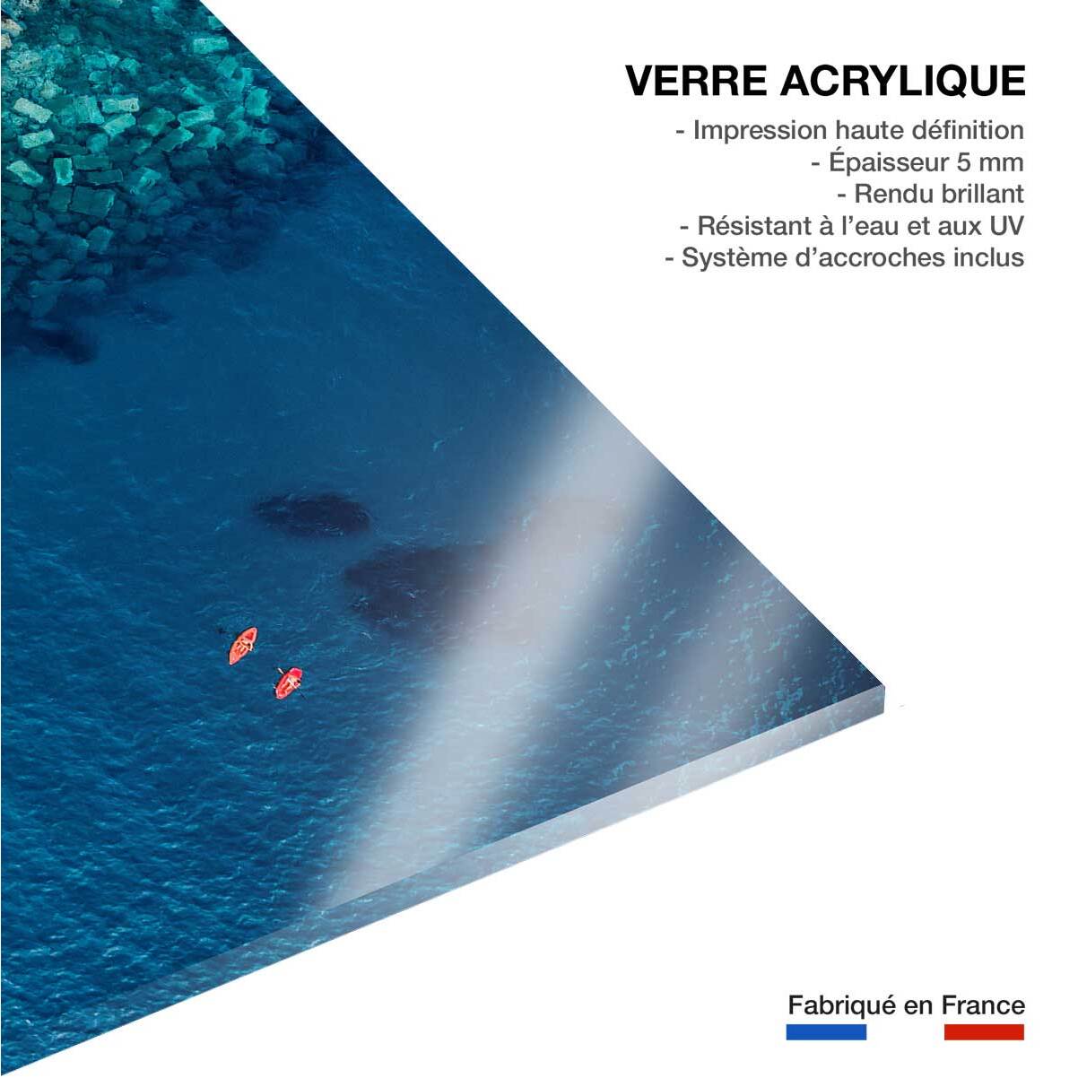 Tableau digue vue d'en haut Tableau plexiglas