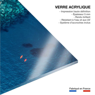 Tableau digue vue d'en haut Tableau plexiglas