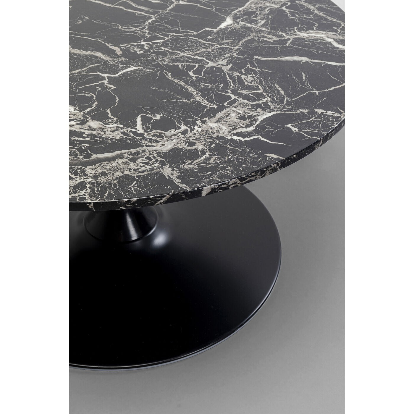 Table basse Schickeria effet marbre noir 80cm Kare Design