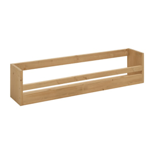 Estante zapatero de madera maciza en tono roble medio de varias medidas