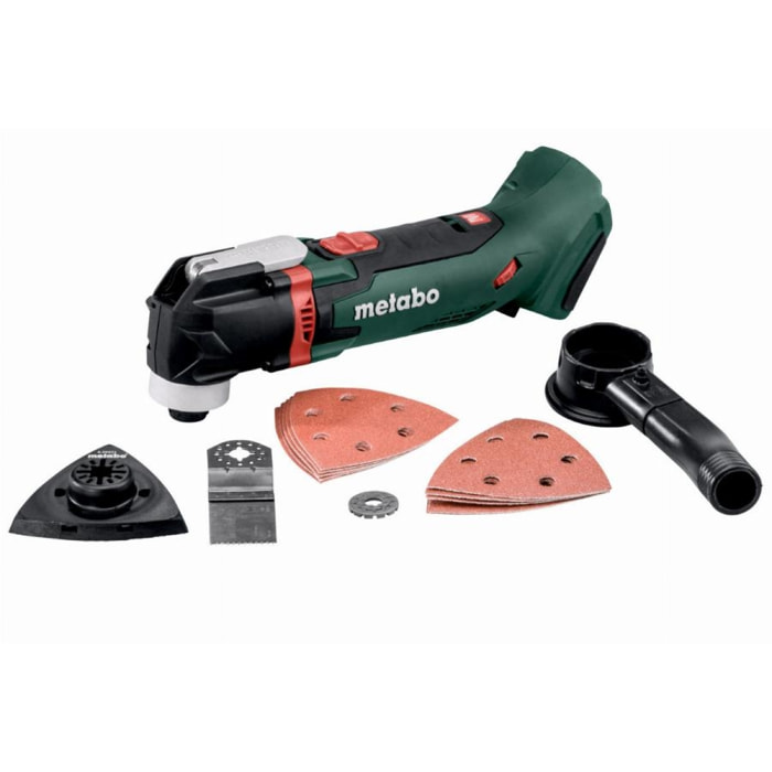 Outil multifonctions MT 18 LTX METABO sans batterie ni chargeur + coffret MetaBox + set d'accessoires - 613021840