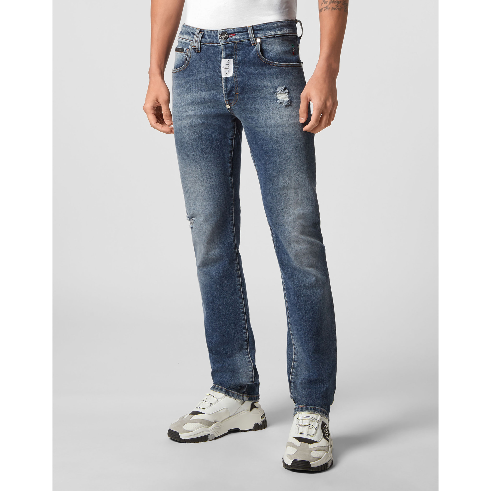 PHILIPP PLEIN Vaqueros de corte recto