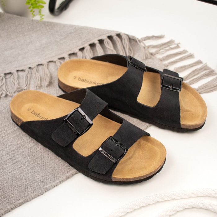 SANDALIA BABUNKERS NEGRO